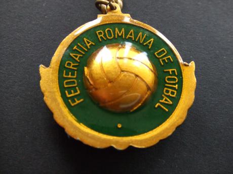 Federatie Roemeense voetbalbond emaille sleutelhanger